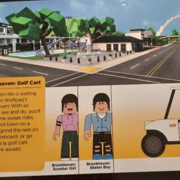 roblox Toys Roblox Celebrity Collection Golf Cart Brookhaven